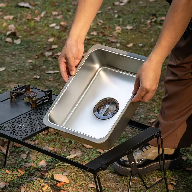 Light Weight Portable square Basin Stainless Steel Kitchen Sink for Camping Table
Light Weight Portable square Basin Stainless Steel Kitchen Sink for Camping Table