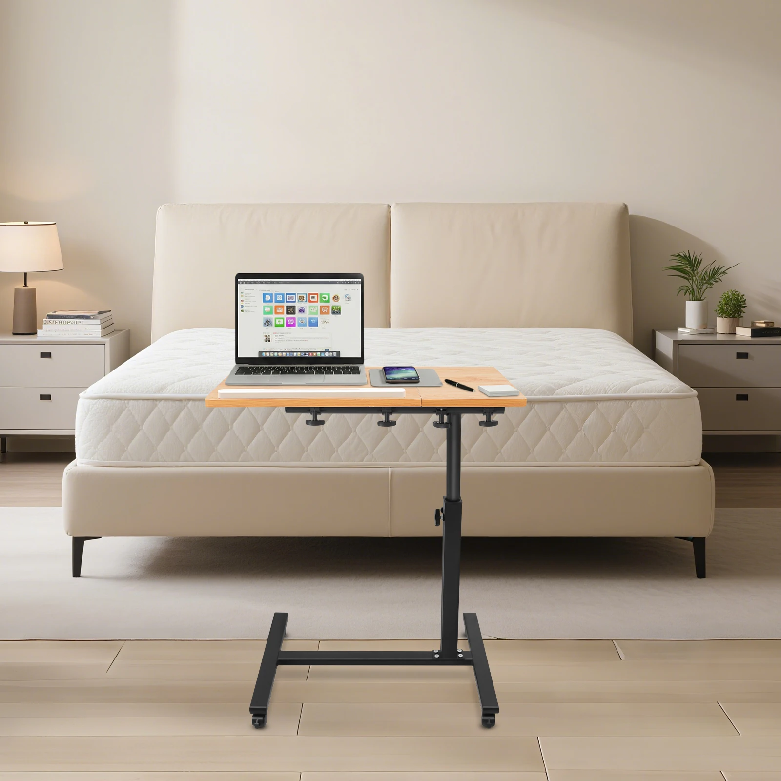 Mobile Standing Laptop Desk,360°Rotating Desktop,Height Adjustable Rolling Computer Cart,Ergonomic Portable Workstation Table
Mobile Standing Laptop Desk,360°Rotating Desktop,Height Adjustable Rolling Computer Cart,Ergonomic Portable Workstation Table