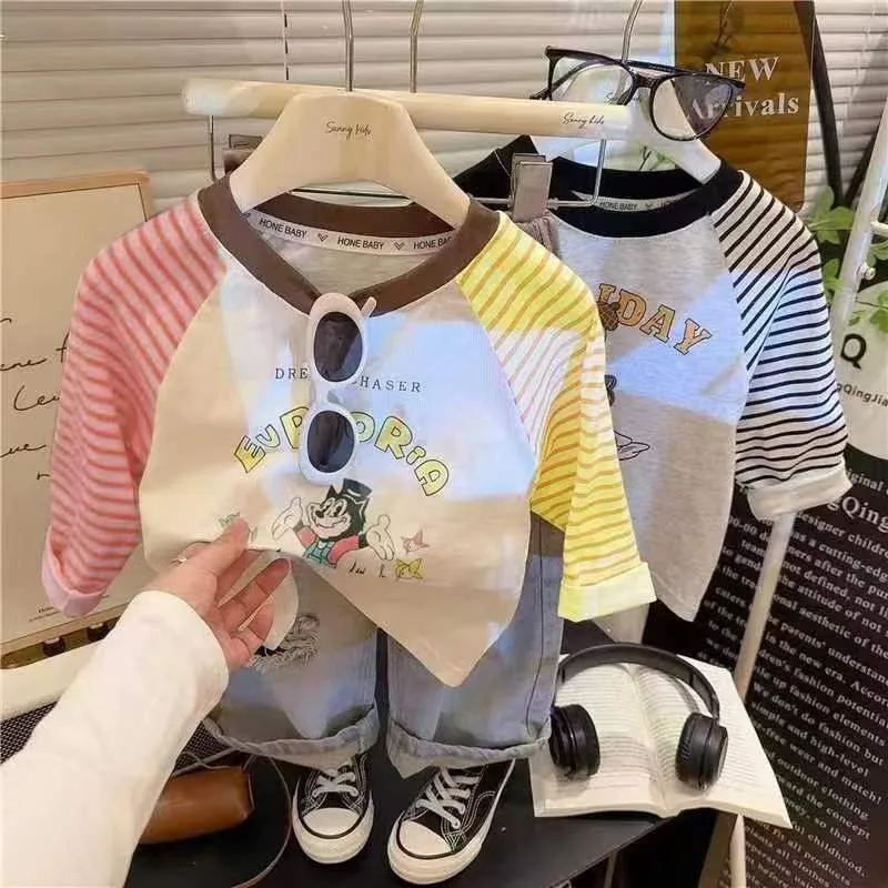 Spring Autumn Kawaii Ins Fashion Long Sleeve Shirt Pants Cute Colorful Children Base Shirt Printed Clothing Gifts for Kids
Spring Autumn Kawaii Ins Fashion Long Sleeve Shirt Pants Cute Colorful Children Base Shirt Printed Clothing Gifts for Kids