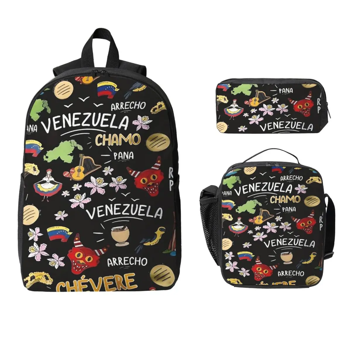 Arepas Venezuela Backpack Boys Girls BookBag School Bag Laptop Shoulder Bags 3ps Insulated Lunch Bag Pencil Case
Arepas Venezuela Backpack Boys Girls BookBag School Bag Laptop Shoulder Bags 3ps Insulated Lunch Bag Pencil Case