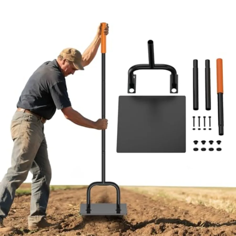 Эффективный эргономичный садовый стальной трамбовка в форме США 10 x 10 дюймов, 3 секции, 57 дюймов, общая длина, с резиновой ручкой, предназначенная для эффективности
Эффективный эргономичный садовый стальной трамбовка в форме США 10 x 10 дюймов, 3 секции, 57 дюймов, общая длина, с резиновой ручкой, предназначенная для эффективности