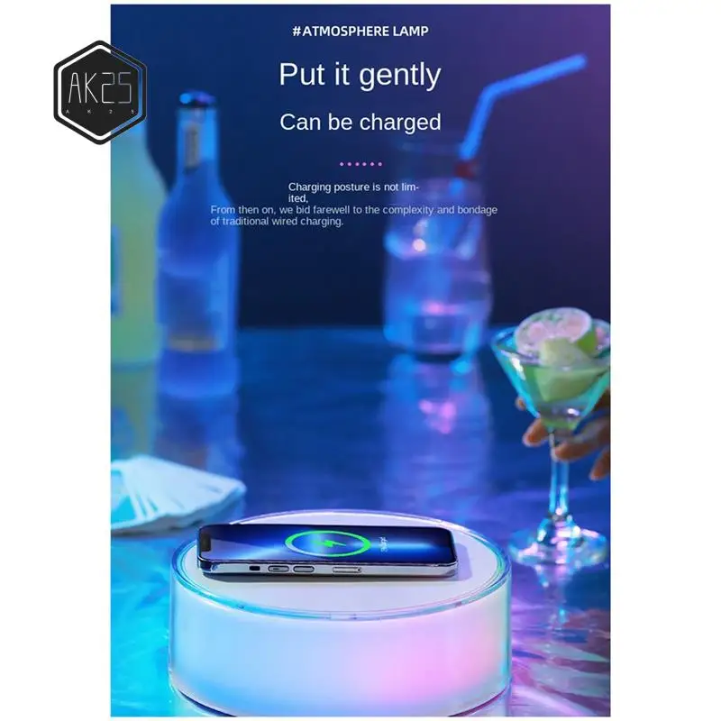 AK25-Night Light Atmosphere Light Multifunctional Mobile Wireless Charging Home Decor Lights
AK25-Night Light Atmosphere Light Multifunctional Mobile Wireless Charging Home Decor Lights