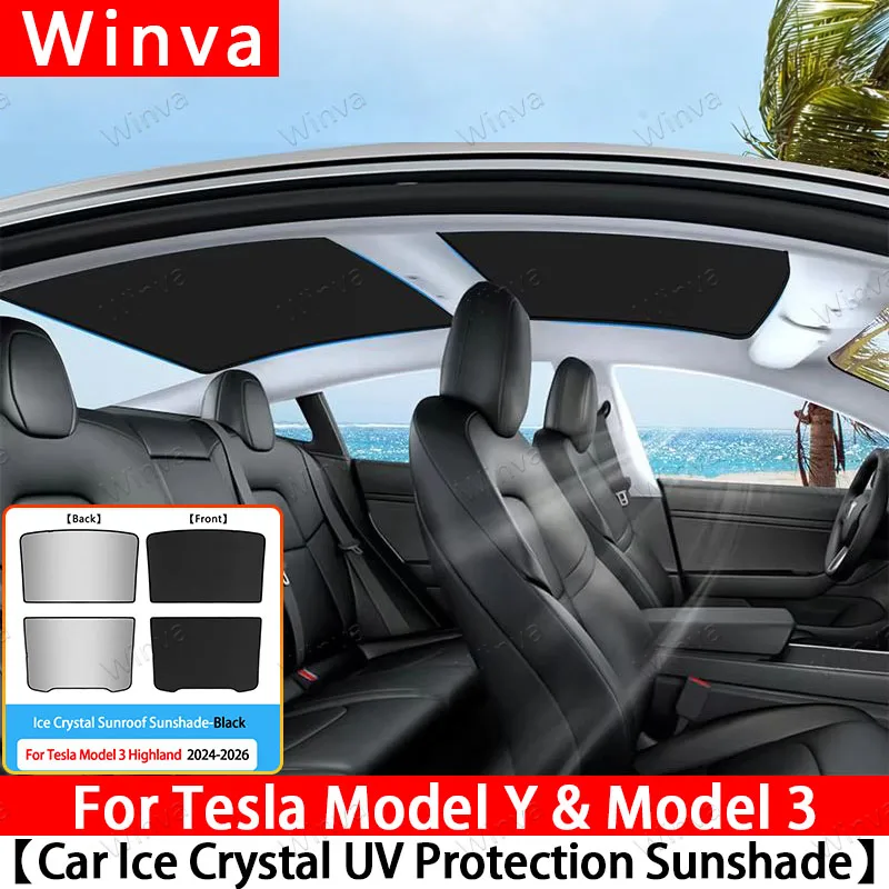 Ice Cloth Buckle Sunshade for Tesla Model 3 2024-2026 & Model Y Juniper 2025 2026 Ice Crystal Roof Sunshade, Skylight Accessory
Ice Cloth Buckle Sunshade for Tesla Model 3 2024-2026 & Model Y Juniper 2025 2026 Ice Crystal Roof Sunshade, Skylight Accessory
