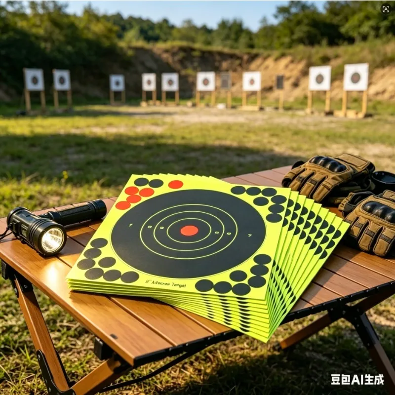 100pcs 8x8inch Impact Target Stickers Sticky Marking Sheet Shoot Labels Outdoor Hunting Range Shooting Exercise
100pcs 8x8inch Impact Target Stickers Sticky Marking Sheet Shoot Labels Outdoor Hunting Range Shooting Exercise