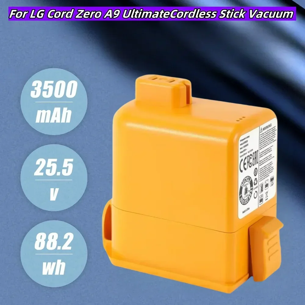Compatible Replacement Battery for LG Cord Zero EAC63382204, A9, A9S, P9, A9K-CORE, A9MAX, A9T-Ultra, A9K-PRO, A9N, A9M, A9 Plus
Compatible Replacement Battery for LG Cord Zero EAC63382204, A9, A9S, P9, A9K-CORE, A9MAX, A9T-Ultra, A9K-PRO, A9N, A9M, A9 Plus