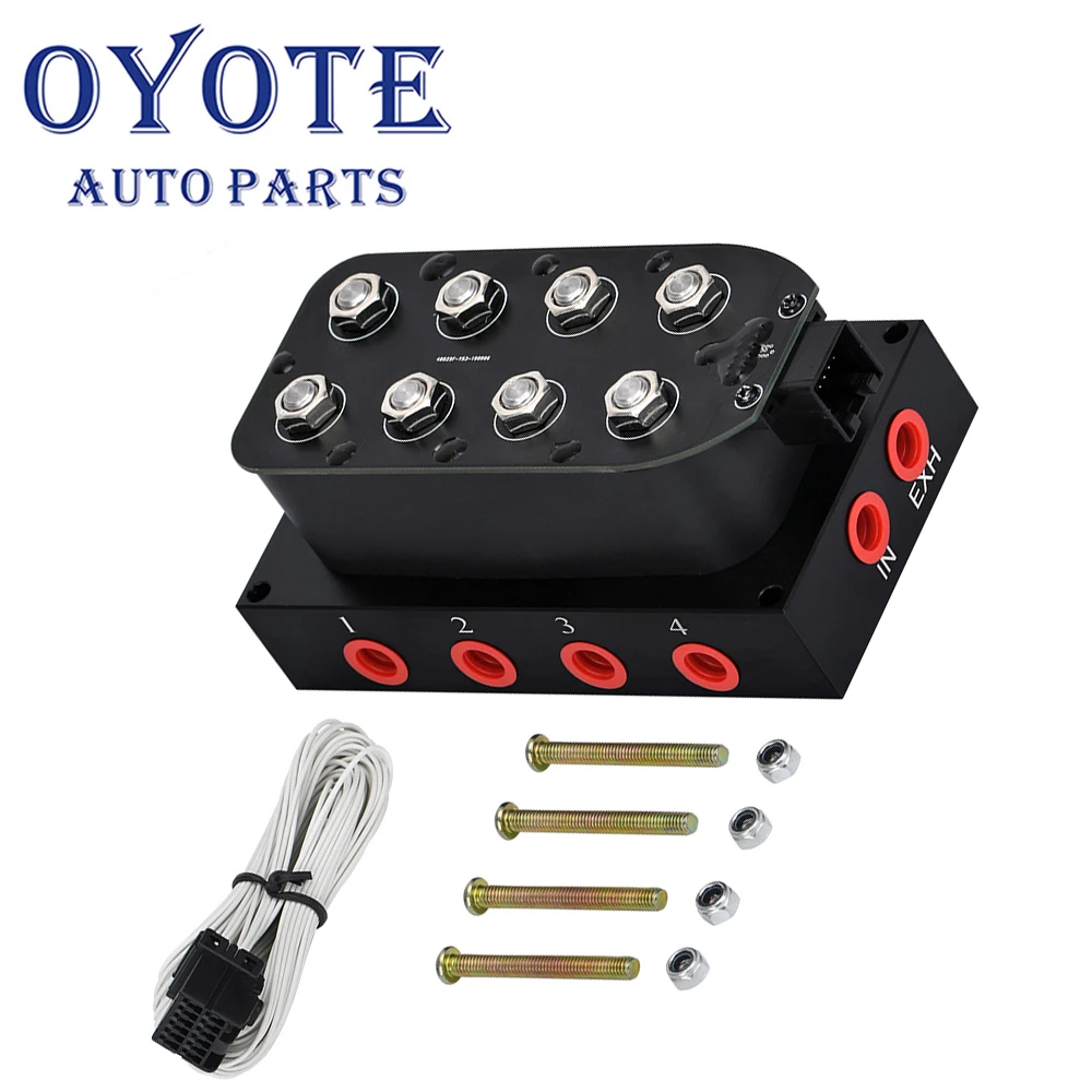 OYOTE Universal Air Ride Suspension Manifold Valve 1/4 1/8" NPT Fast Air Bag Control fbss (0-300psi)
OYOTE Universal Air Ride Suspension Manifold Valve 1/4 1/8" NPT Fast Air Bag Control fbss (0-300psi)
