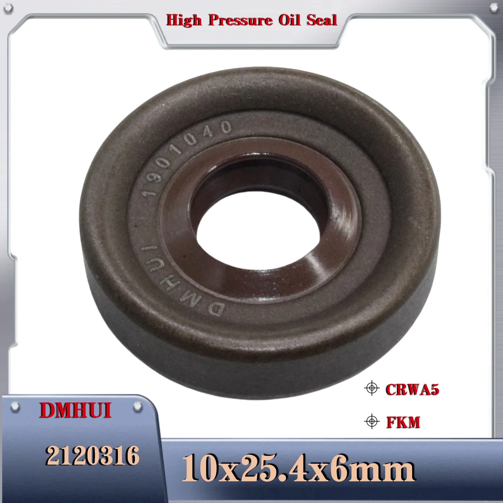 Pressure type oil seal 10x25.4x6/CRWA5/FKM For 2120316 Shaft oil seal for CAT320D/C7 Fuel Pump, 326-4635
Pressure type oil seal 10x25.4x6/CRWA5/FKM For 2120316 Shaft oil seal for CAT320D/C7 Fuel Pump, 326-4635