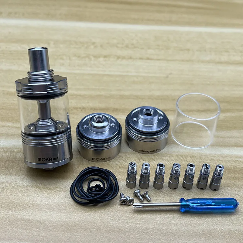 Moka MTL RTA Atomizer Tank 22mm 4.5ml 316ss Single Coil Rebuildable Tank With7 Air Pins And 3 Chambers
Moka MTL RTA Atomizer Tank 22mm 4.5ml 316ss Single Coil Rebuildable Tank With7 Air Pins And 3 Chambers