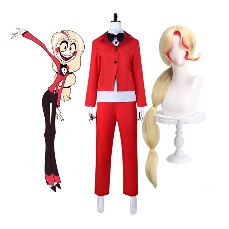 Charlie Morningstar Hotel Cosplay Wig Clothes Party Disguise Roleplay Halloween Costume Carnival Outfits Suits
Charlie Morningstar Hotel Cosplay Wig Clothes Party Disguise Roleplay Halloween Costume Carnival Outfits Suits
