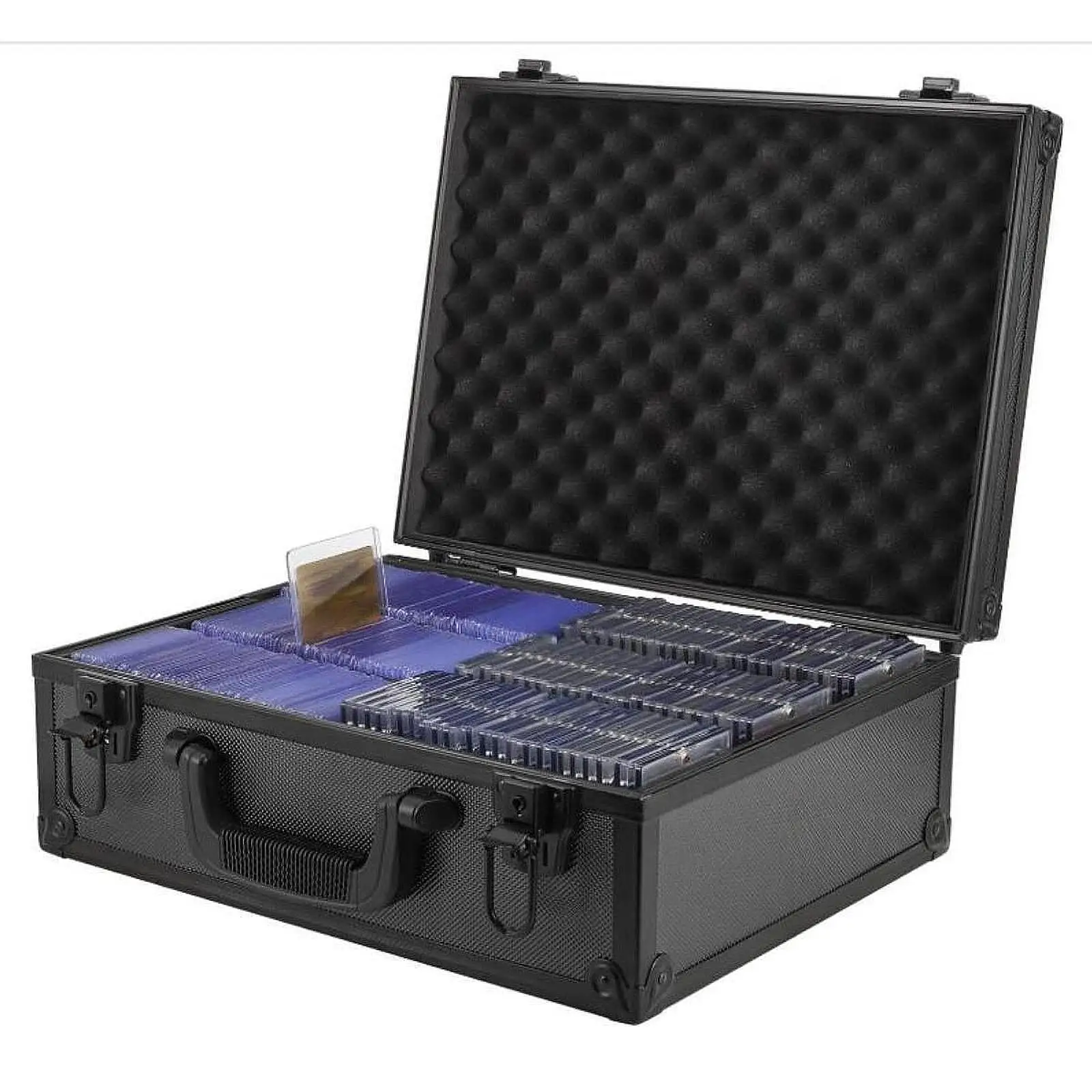 Trading Card Storage Box Case Holder, Lockable Aluminum Alloy Carrying Case, Game Card Organizer for Standard Cards
Trading Card Storage Box Case Holder, Lockable Aluminum Alloy Carrying Case, Game Card Organizer for Standard Cards