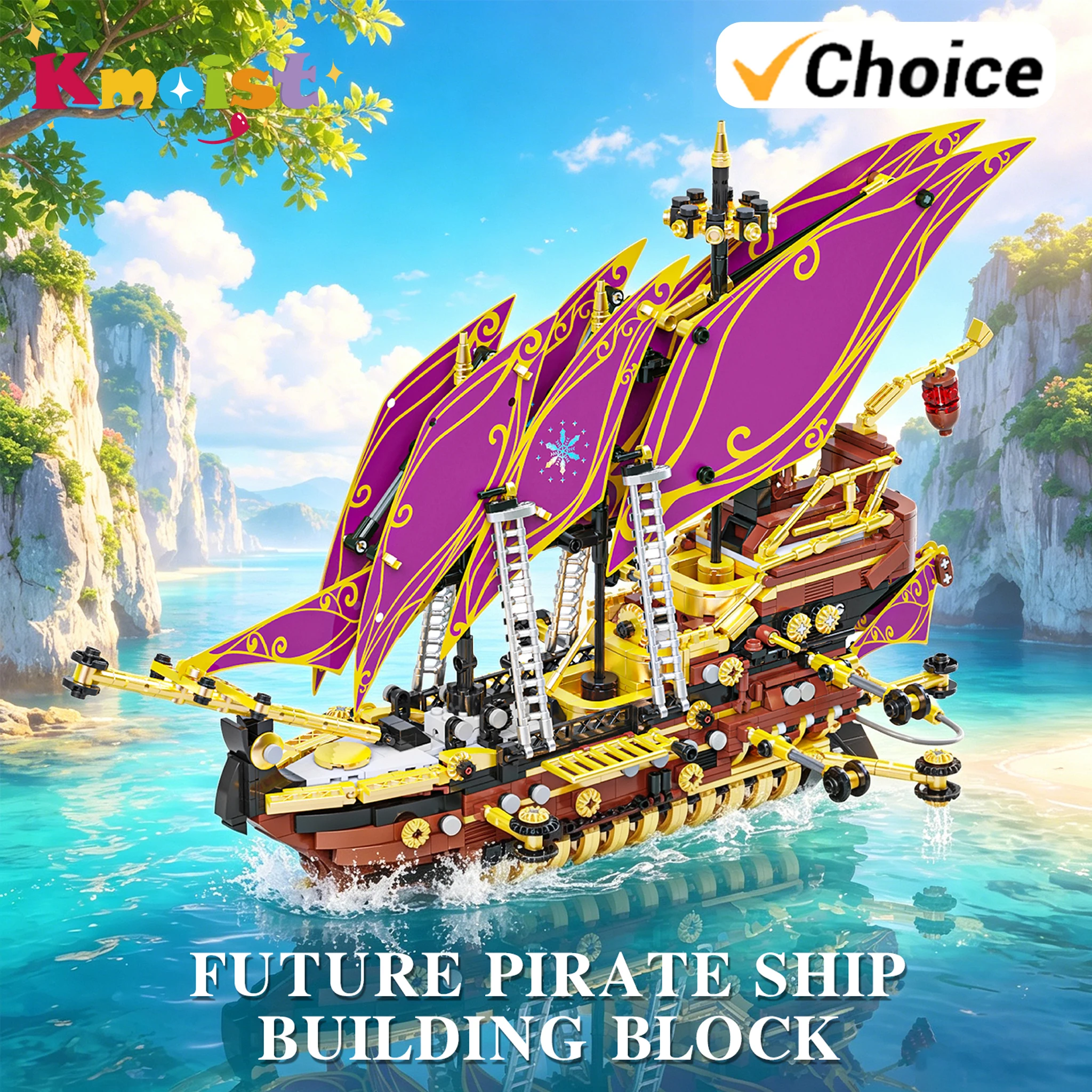 Assemble Building Block MOC Ideas The Future Pirate Ship Royal Guards Boat Model Bricks Blocks Toy For Adult Gifts Home Decor
Assemble Building Block MOC Ideas The Future Pirate Ship Royal Guards Boat Model Bricks Blocks Toy For Adult Gifts Home Decor