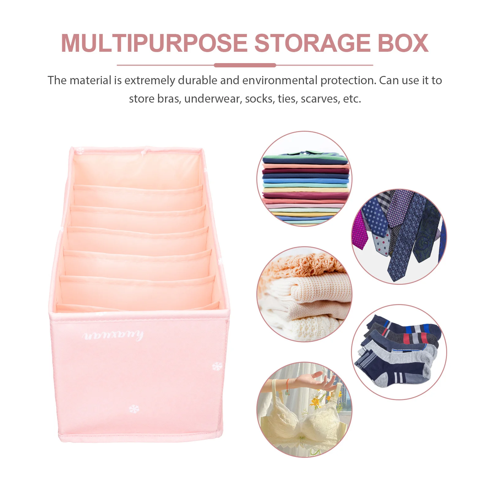 Multi-Grid Clothes Storage Box Foldable Design for Underwear Socks Bras Organization Drawer Closet Bedroom Travel Use
Multi-Grid Clothes Storage Box Foldable Design for Underwear Socks Bras Organization Drawer Closet Bedroom Travel Use