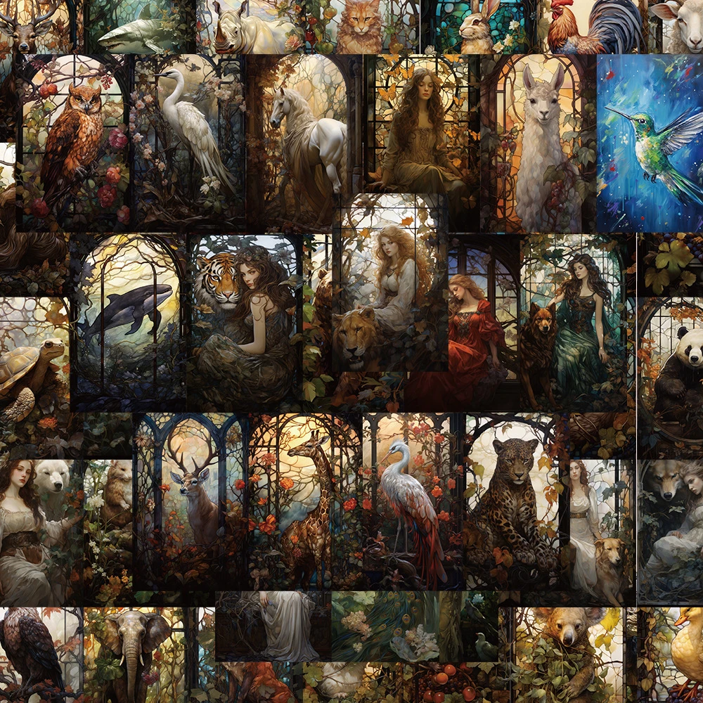 10/30/50pcs Vintage Glass Window Animal and People Stickers Goth Decals Suitcase Helmet Motorcycle Laptop Cool Graffiti Sticker
10/30/50pcs Vintage Glass Window Animal and People Stickers Goth Decals Suitcase Helmet Motorcycle Laptop Cool Graffiti Sticker