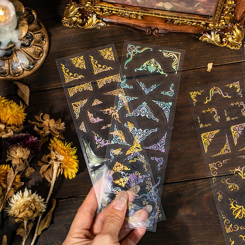 Vintage Corner PET sticker pack Retro Hollowed Out Photo Frames Stickers Collage Journal Scrapbook Material Stationery supplies
Vintage Corner PET sticker pack Retro Hollowed Out Photo Frames Stickers Collage Journal Scrapbook Material Stationery supplies