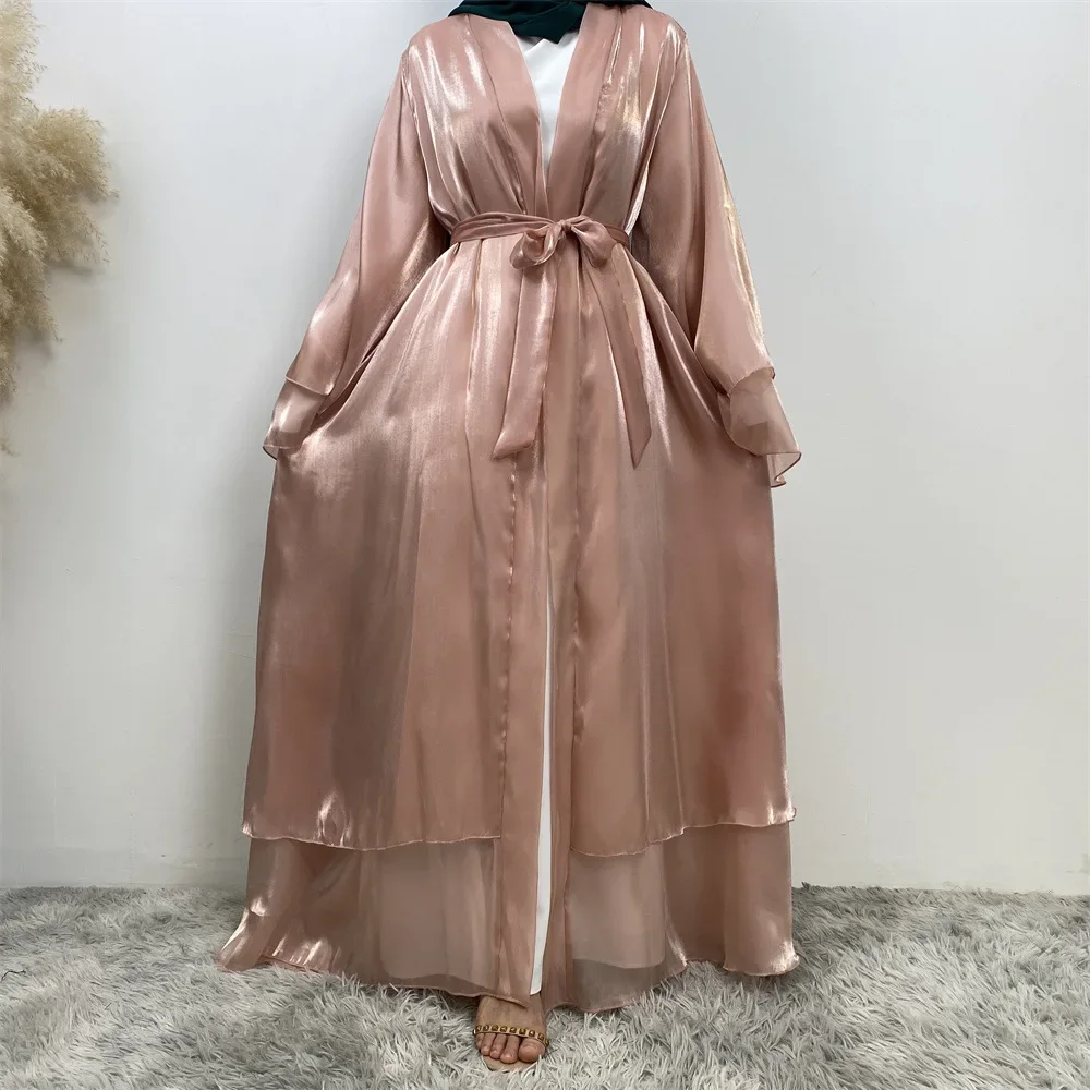 Eid Kimono Open Abayas for Women Muslim Satin Maxi Dress Kebaya Dubai Abaya Turkey Kaftan Ramadan Islam Clothing Jalabiya Robe
Eid Kimono Open Abayas for Women Muslim Satin Maxi Dress Kebaya Dubai Abaya Turkey Kaftan Ramadan Islam Clothing Jalabiya Robe