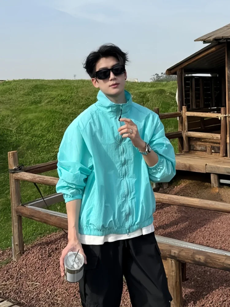 Мятная волна een, защита от ультрафиолета, легкий нейлон, Qui Dry, воротник-стойка, мужская летняя куртка, уличная ветровка, пальто
Мятная волна een, защита от ультрафиолета, легкий нейлон, Qui Dry, воротник-стойка, мужская летняя куртка, уличная ветровка, пальто