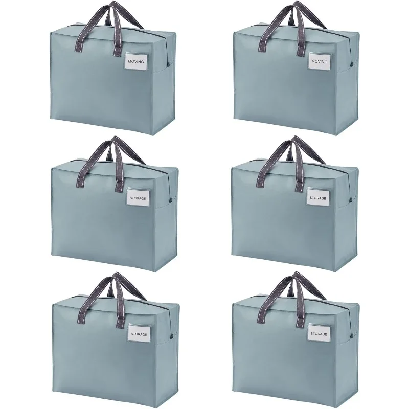 6 Pack Heavy Duty Moving Bags, Storage Bags, Packing Supplies, Top Zipper, Storage Totes for Camping, Clothes, Bedding
6 Pack Heavy Duty Moving Bags, Storage Bags, Packing Supplies, Top Zipper, Storage Totes for Camping, Clothes, Bedding