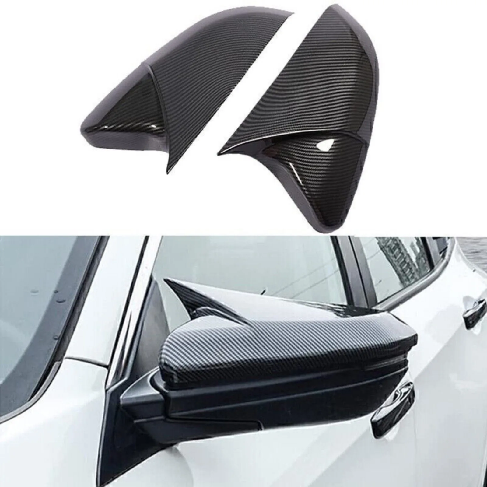 Replacement Cover Cap for The Side View Mirror Made of Carbon Fiber, Suitable for Honda Civic Models from 2016 to 2021
Replacement Cover Cap for The Side View Mirror Made of Carbon Fiber, Suitable for Honda Civic Models from 2016 to 2021
