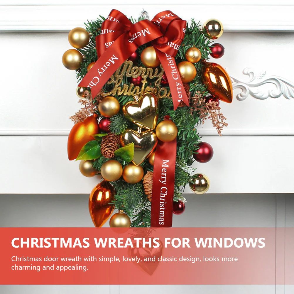 Heart Shaped Ornament Wreath Christmas Bow Garland Door Wall Hanging Decor Xmas Tree Topper Winter Window Decoration Party
Heart Shaped Ornament Wreath Christmas Bow Garland Door Wall Hanging Decor Xmas Tree Topper Winter Window Decoration Party