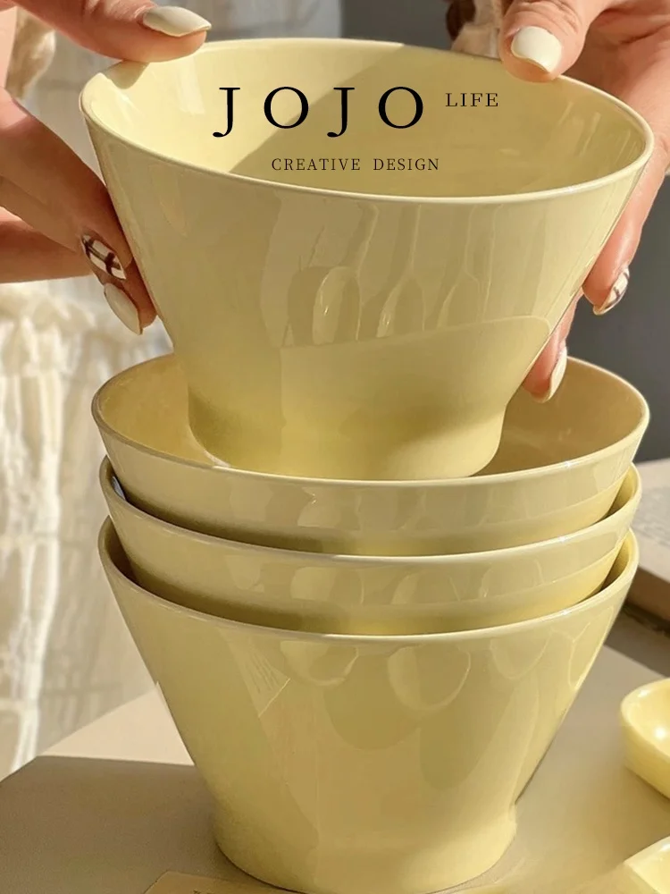 High Temperature Porcelain Fufu Cerc Bowl Jojos L Pount Milk Bowl Glazed under Color Rice Bowl Simple Sle Pure Color
High Temperature Porcelain Fufu Cerc Bowl Jojos L Pount Milk Bowl Glazed under Color Rice Bowl Simple Sle Pure Color