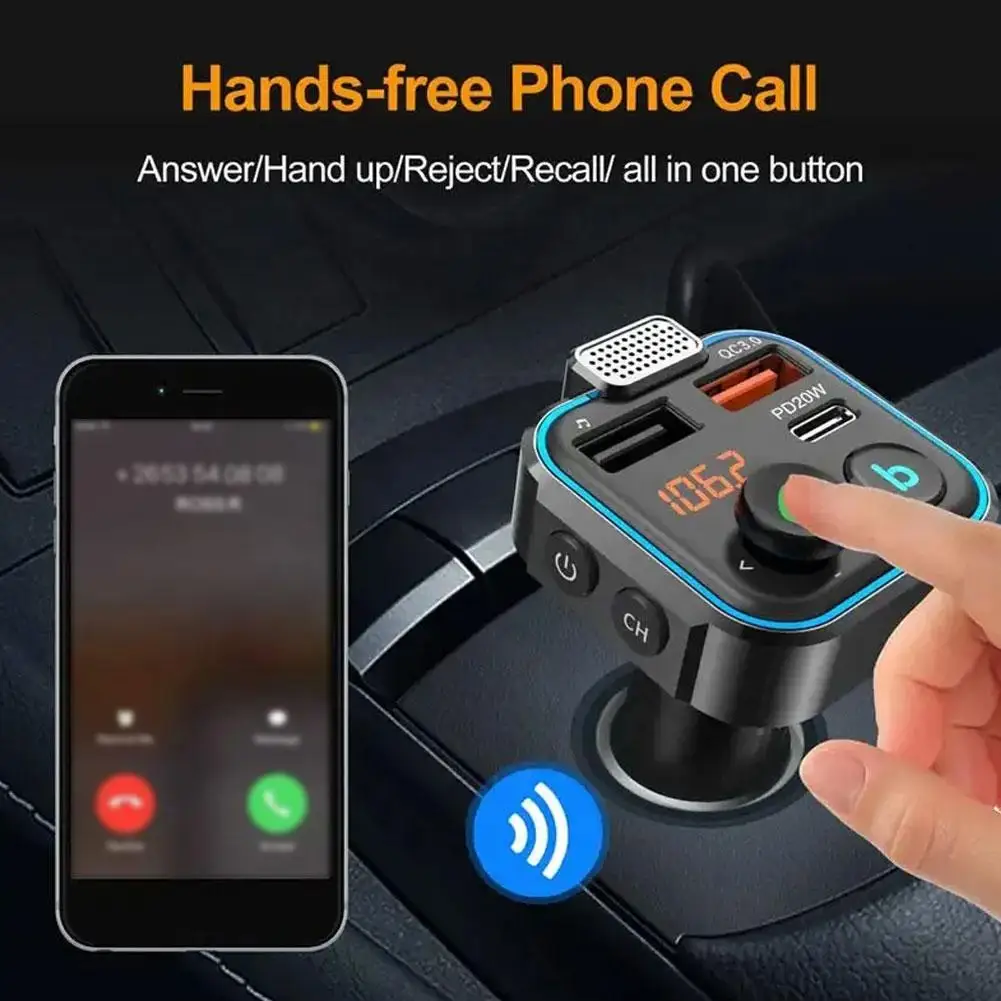 Car MP3 Player Fm Transmitter Wireless Bluetooth Digital Adapter Display Charger Fast Car Accessories Automotive X7Y3
Car MP3 Player Fm Transmitter Wireless Bluetooth Digital Adapter Display Charger Fast Car Accessories Automotive X7Y3