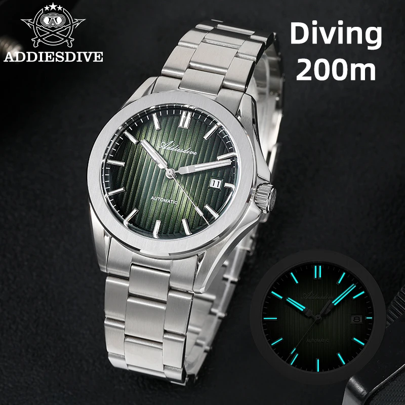 ADDIESDIVE 38mm reloj hombre Man Watch BGW9 Super Luminous 20Bar Waterproof Sapphire Glass Japan 8215 Automatic Mechanical Watch
ADDIESDIVE 38mm reloj hombre Man Watch BGW9 Super Luminous 20Bar Waterproof Sapphire Glass Japan 8215 Automatic Mechanical Watch