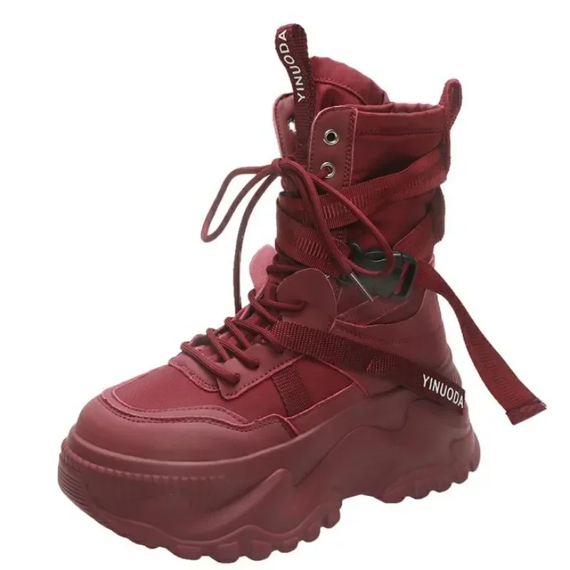 Hot Fashion Women Chunky Platform Motorcycle Boots White Lace Up Thick Bottom Shoes Woman Autumn Winter Ankle Botas De Mujer
Hot Fashion Women Chunky Platform Motorcycle Boots White Lace Up Thick Bottom Shoes Woman Autumn Winter Ankle Botas De Mujer