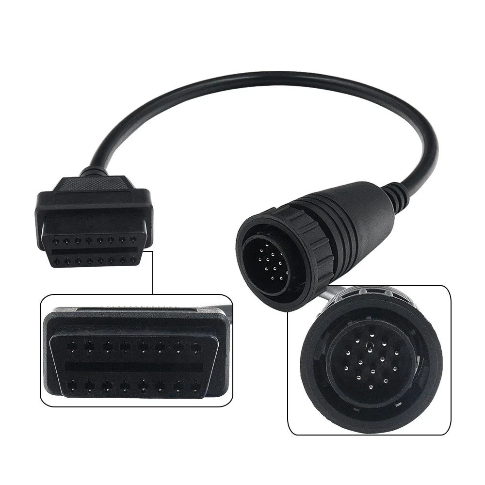 Factory 14 Pin to 16 Pin OBD 2 Diagnostic Cable Connector Converter Adapter Extension Cord for Mercedes Benz
Factory 14 Pin to 16 Pin OBD 2 Diagnostic Cable Connector Converter Adapter Extension Cord for Mercedes Benz