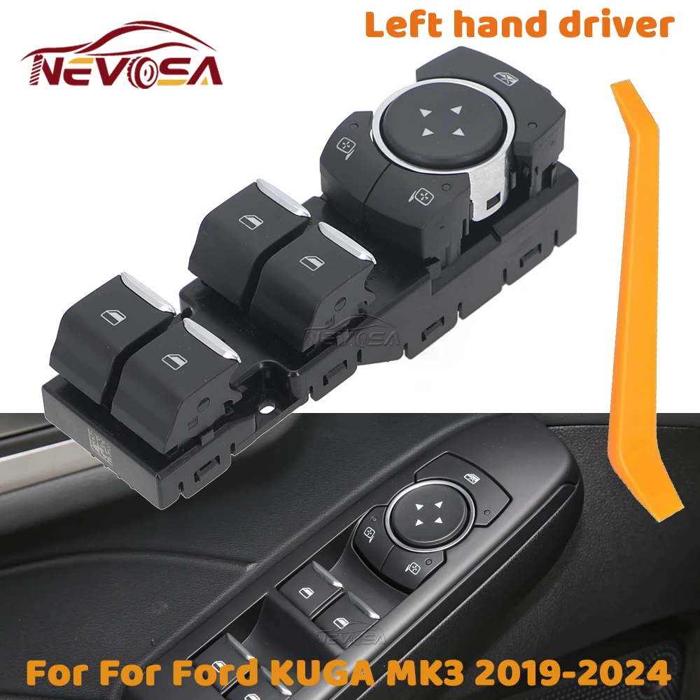 Power Window Control Switch For Ford KUGA MK3 2019-2024 LJ6T14540ABW Rear Mirror Adjust Front Left Driver Glass Lifter Button
Power Window Control Switch For Ford KUGA MK3 2019-2024 LJ6T14540ABW Rear Mirror Adjust Front Left Driver Glass Lifter Button