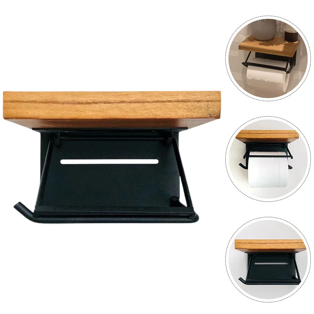 Wood Metal Bathroom Paper Towel Holder Toilet Roll Rack Phone Shelf Multipurpose Storage Rack Wall Mount Tissue Organizer
Wood Metal Bathroom Paper Towel Holder Toilet Roll Rack Phone Shelf Multipurpose Storage Rack Wall Mount Tissue Organizer