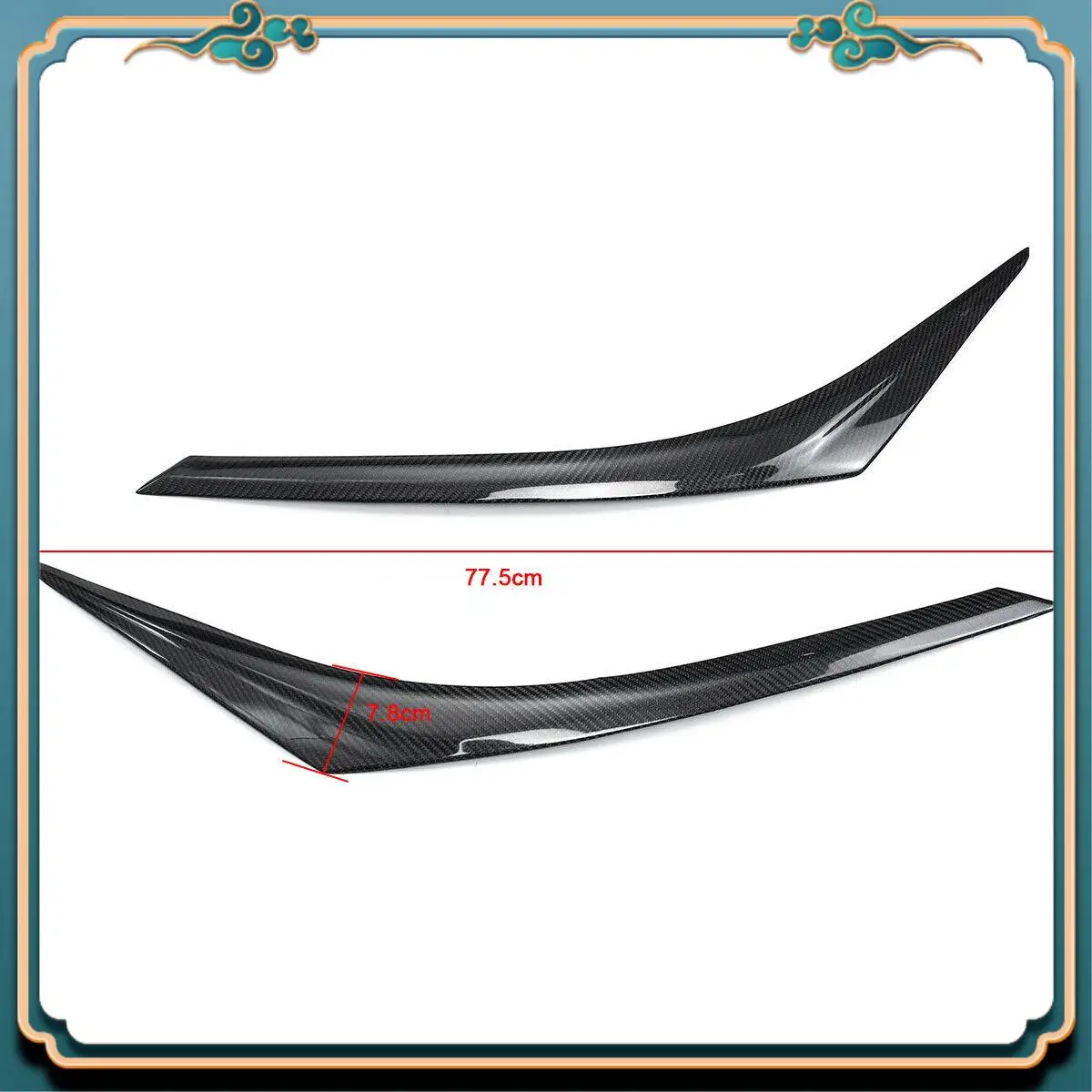 Новейшая накладка на брови передней фары из углеродного волокна для Toyota CHR CH-R 2016-18 
Новейшая накладка на брови передней фары из углеродного волокна для Toyota CHR CH-R 2016-18