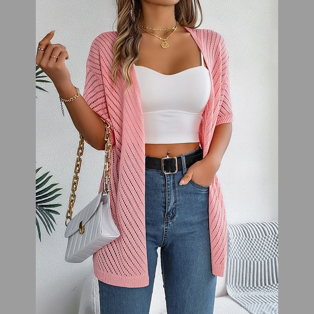 Casual Wear Spring Outings L M Hollowed-out Cardigan Casual Hollowed-out Shirt Breathable Fashionable Street Style
Casual Wear Spring Outings L M Hollowed-out Cardigan Casual Hollowed-out Shirt Breathable Fashionable Street Style