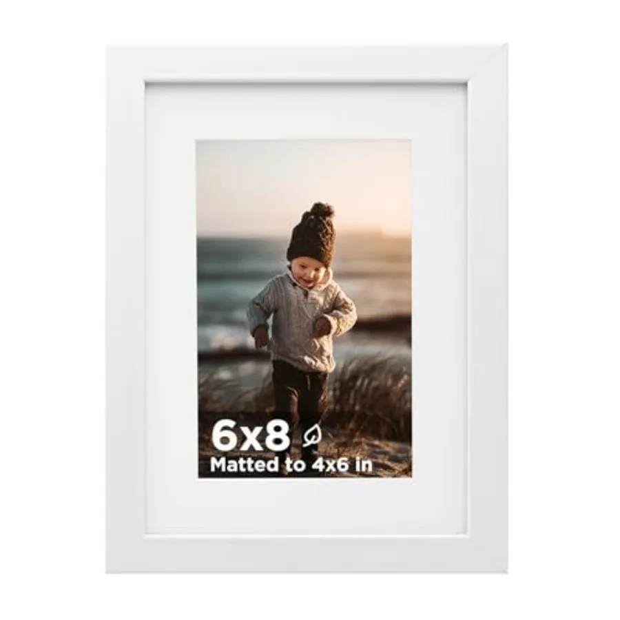 Picture Frame, Wooden Photo Frame Matted with Plexiglass for with Mat or without Mat for Table and Wall Display
Picture Frame, Wooden Photo Frame Matted with Plexiglass for with Mat or without Mat for Table and Wall Display