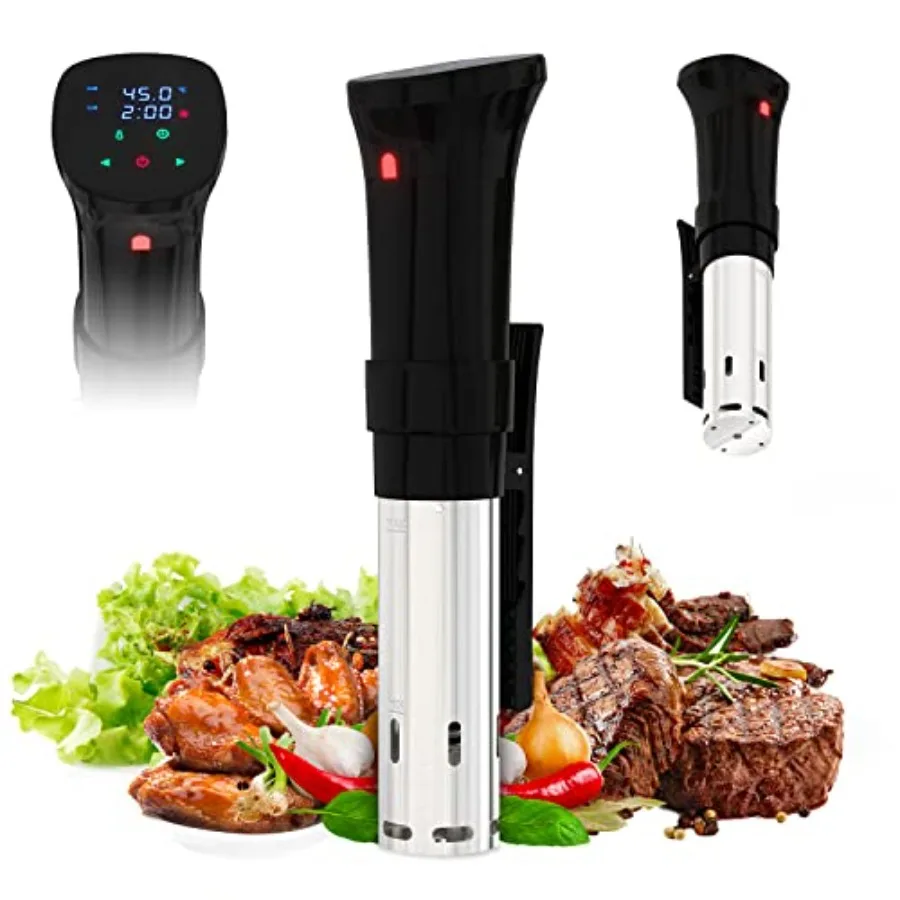APQ Sous Vide Cooker 1100W Professional Thermal Immersion Circulator Cooker with Adjustable Clamp Sous Vide Machines with Tempe
APQ Sous Vide Cooker 1100W Professional Thermal Immersion Circulator Cooker with Adjustable Clamp Sous Vide Machines with Tempe