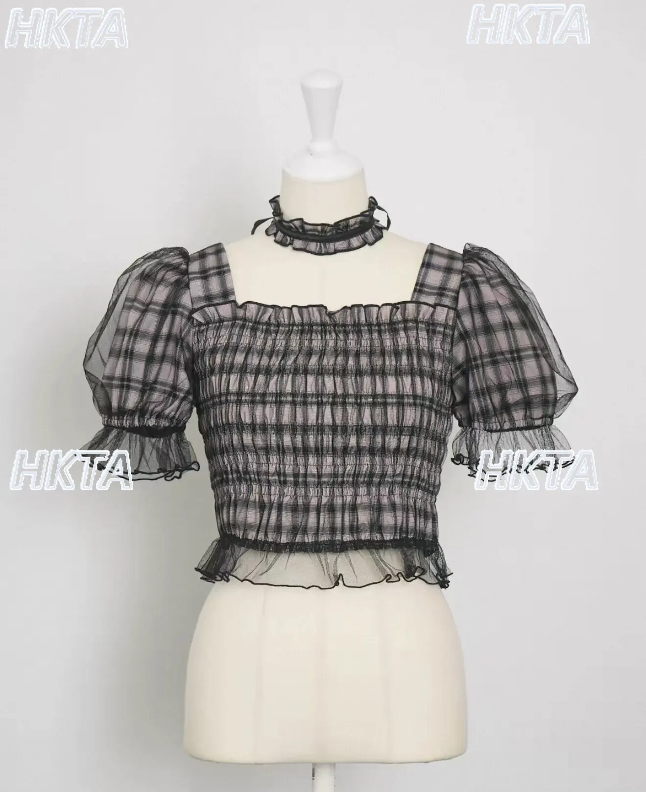 Japanese Sweet Lace Blouse Top Women Girls Summer New Stretchy Slim-fit Square Neck Puff Sleeve Shirt Preppy Style Plaid Blouse
Japanese Sweet Lace Blouse Top Women Girls Summer New Stretchy Slim-fit Square Neck Puff Sleeve Shirt Preppy Style Plaid Blouse
