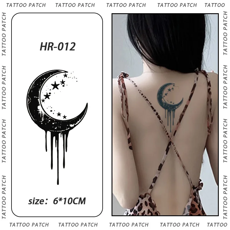 Dark Series Moon Herbal Juice Tattoo Stickers Female Waterproof Long-lasting Semi-permanent English Letters Wrist Small Fresh
Dark Series Moon Herbal Juice Tattoo Stickers Female Waterproof Long-lasting Semi-permanent English Letters Wrist Small Fresh
