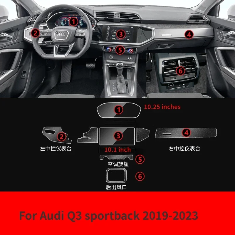 For Audi Q3 Sportback 2019-2023 Car Interior Center console Gear Panel GPS TPU Protective film Anti-scratc Repair film Refit
For Audi Q3 Sportback 2019-2023 Car Interior Center console Gear Panel GPS TPU Protective film Anti-scratc Repair film Refit