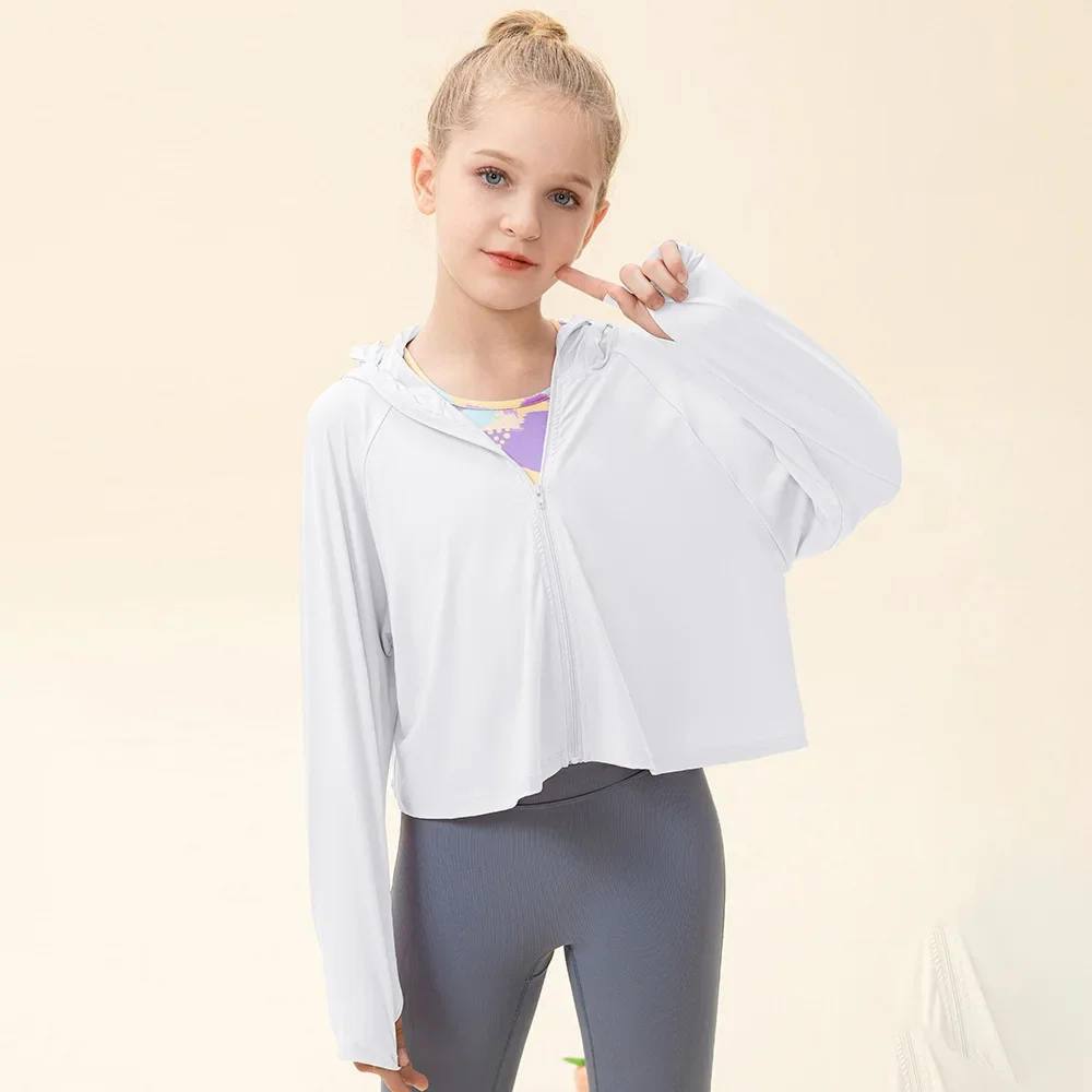 2023 Summer Spring With Hoodies Kids Girls Breathable T Shirt Long Sleeve Loose Tee Running Sports Sunscreen Cloak
2023 Summer Spring With Hoodies Kids Girls Breathable T Shirt Long Sleeve Loose Tee Running Sports Sunscreen Cloak