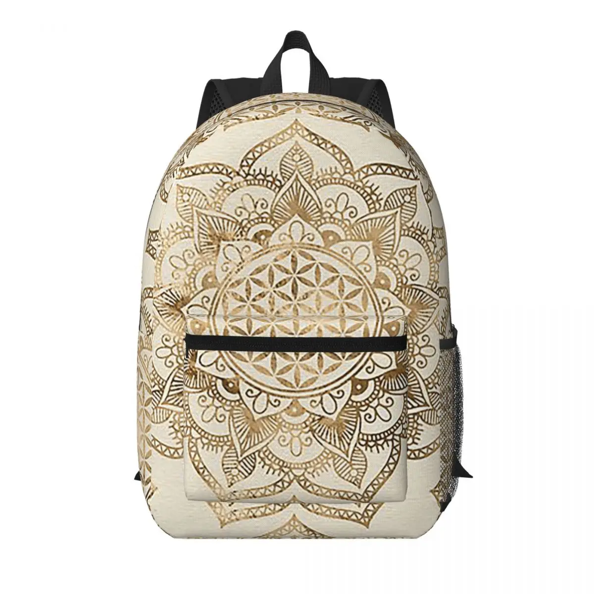 Flower Of Life In Lotus Pastel Golds And Canv Student Backpack School Bag Hiking Travel Daypack Men Women Bookbag Shoulder Bags
Flower Of Life In Lotus Pastel Golds And Canv Student Backpack School Bag Hiking Travel Daypack Men Women Bookbag Shoulder Bags