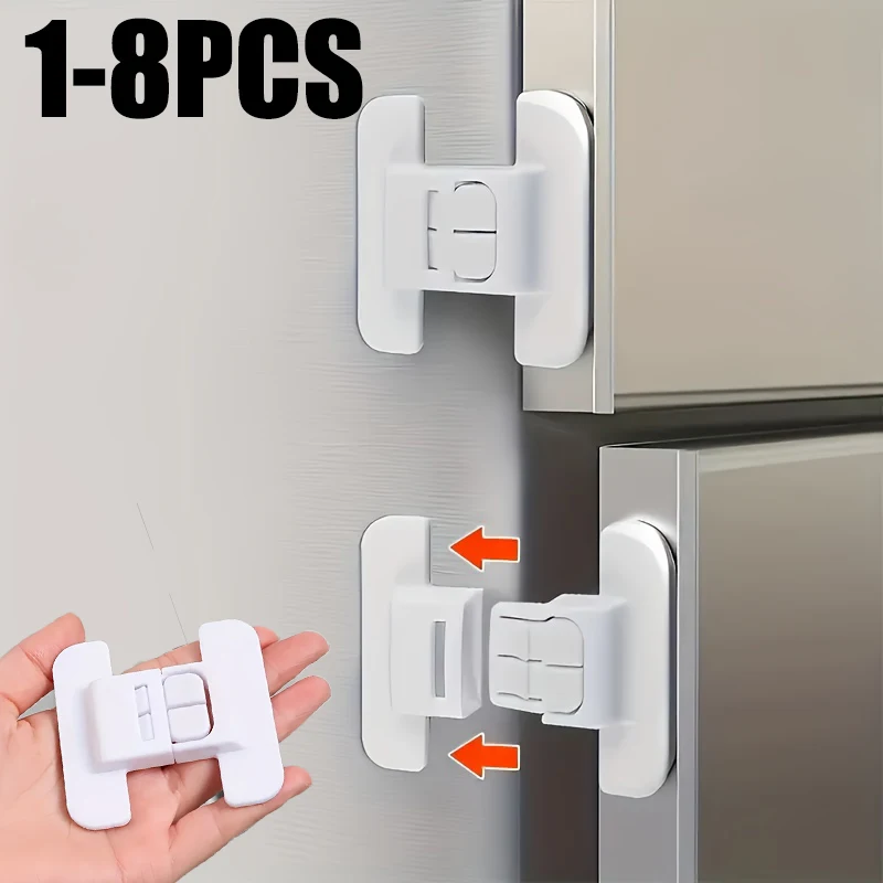 1-8pc Universal Refrigerator Lock Cabinet Refrigerator Door Closer Safety Lock Home Kids Security Protection Safety Buckle
1-8pc Universal Refrigerator Lock Cabinet Refrigerator Door Closer Safety Lock Home Kids Security Protection Safety Buckle