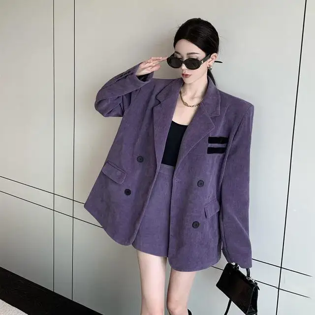 One-Piece/Two-Piece Corduroy Long-Sleeved Single-Breasted Suit Jacket High Waist Short Skirt Female 2024 Autumn Winter New Suit
One-Piece/Two-Piece Corduroy Long-Sleeved Single-Breasted Suit Jacket High Waist Short Skirt Female 2024 Autumn Winter New Suit