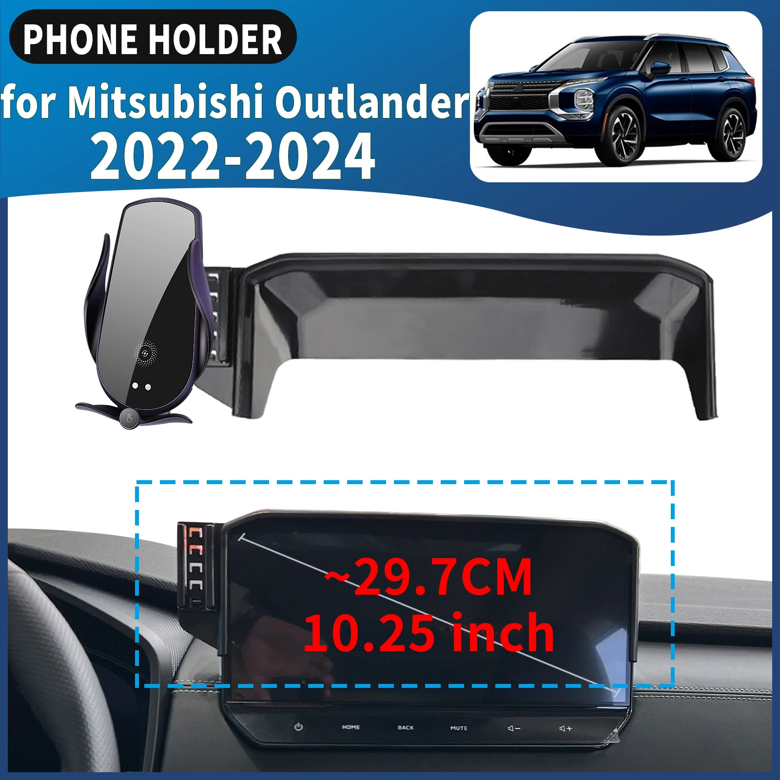 fit for Mitsubishi Outlander 2022-2024 (10.25in) Car Phone Holder Mount Vehicle-Specific GPS Navigation Easy Installation
fit for Mitsubishi Outlander 2022-2024 (10.25in) Car Phone Holder Mount Vehicle-Specific GPS Navigation Easy Installation
