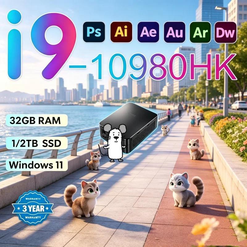 2026 Bright Strolling MINI PC Equipped With Windows 11 Pro Core I9 10980HK RAM 1TB SSD WIFI 6 BT5.2 4K HD Simplified Gaming
2026 Bright Strolling MINI PC Equipped With Windows 11 Pro Core I9 10980HK RAM 1TB SSD WIFI 6 BT5.2 4K HD Simplified Gaming