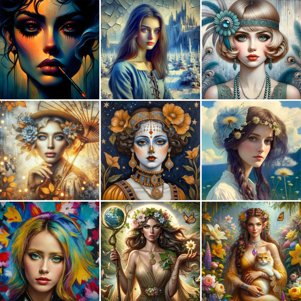 Fantasy Portrait Girl Pre-Printed Cross-Stitch Kit DIY Embroidery Sewing Handmade Handicraft Painting Stamped Design Wholesale
Fantasy Portrait Girl Pre-Printed Cross-Stitch Kit DIY Embroidery Sewing Handmade Handicraft Painting Stamped Design Wholesale