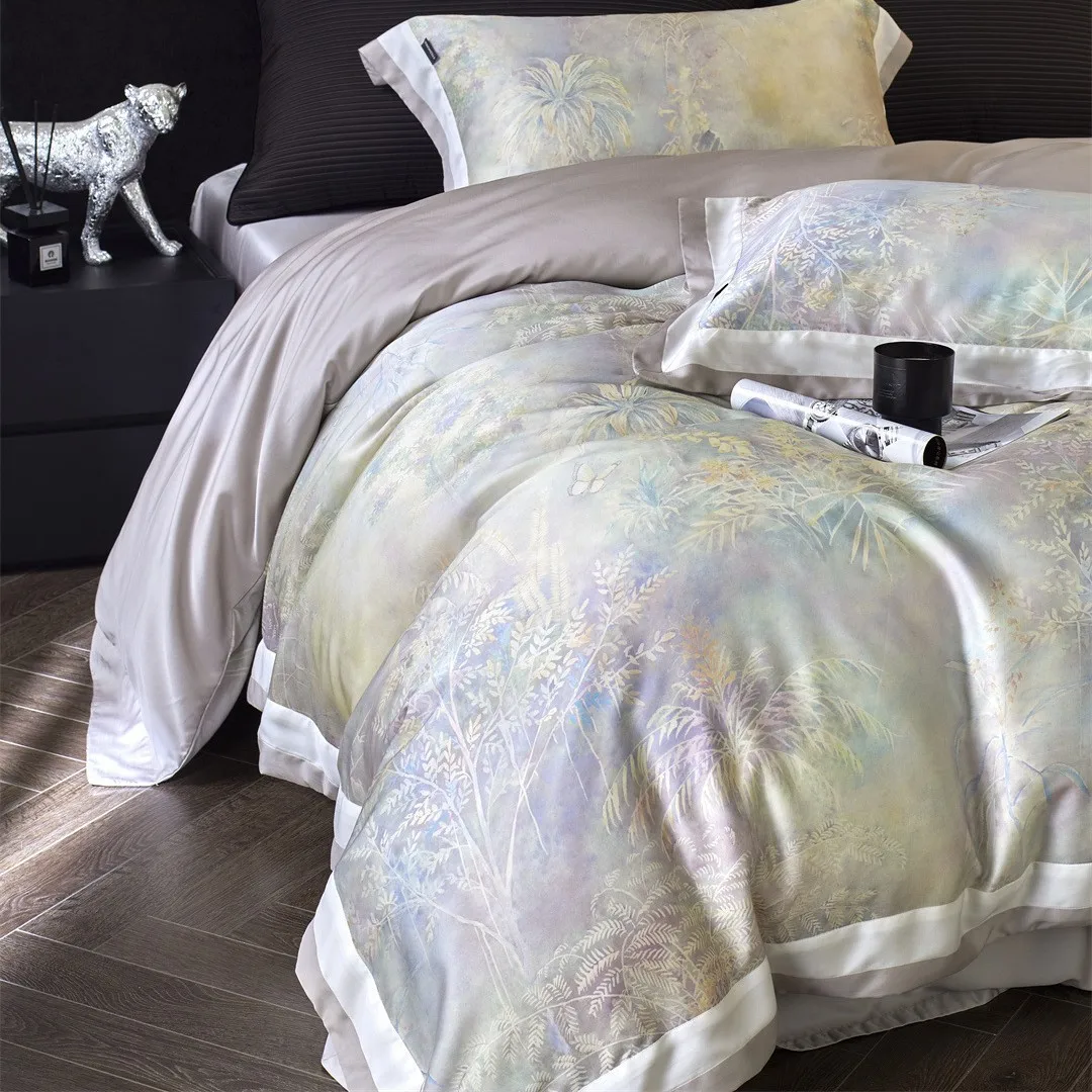 Austrian Lenzing Lyocell Sheet Quilt Cover Pillowcase LF Tencel Four-piece Silky Cool Bedding
Austrian Lenzing Lyocell Sheet Quilt Cover Pillowcase LF Tencel Four-piece Silky Cool Bedding