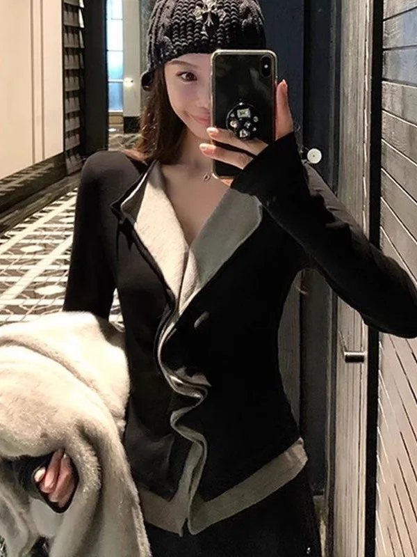 Pure Desire Design Velvet V-neck Base Shirt Women's Autumn Winter New Folded Slim Long Sleeve T-shirt Female Fashion Style
Pure Desire Design Velvet V-neck Base Shirt Women's Autumn Winter New Folded Slim Long Sleeve T-shirt Female Fashion Style