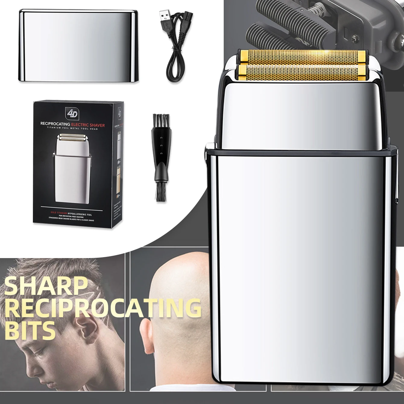 KIKIDO Electric Shaver For Men Beard Trimmer Shaver Metal Double Knife Hair Clipper Rechargeable Shaving Beard Machine KK-2209
KIKIDO Electric Shaver For Men Beard Trimmer Shaver Metal Double Knife Hair Clipper Rechargeable Shaving Beard Machine KK-2209