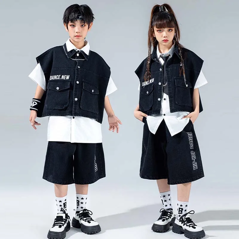 black jazz dance performance suit children hip hop kpop stage outfit kids street dance wear sportswear fashion show costume 1140
black jazz dance performance suit children hip hop kpop stage outfit kids street dance wear sportswear fashion show costume 1140
