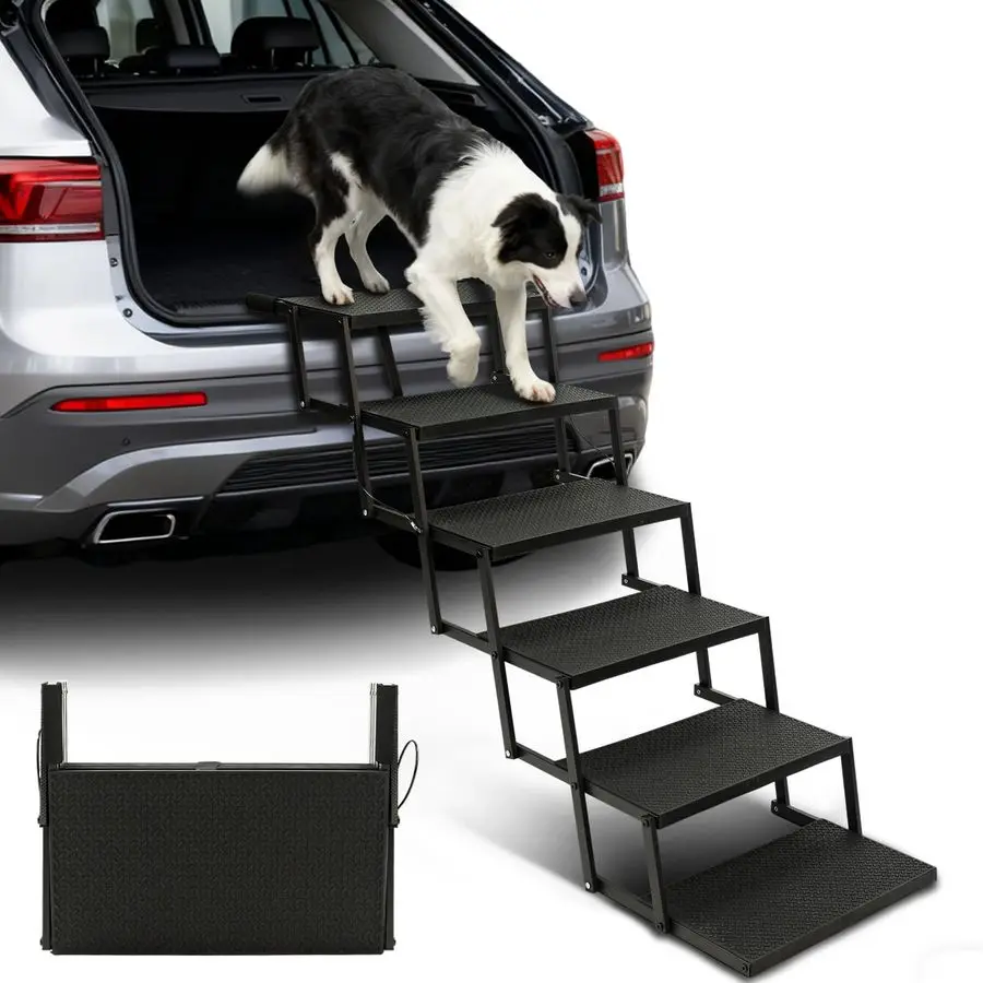 Steps for Car,Truck,30.7 H Foldable Dog Stairs for Large Dogs,Collapsible Plastic Pet Stairs Supports Up to 350 lbs,6 Steps
Steps for Car,Truck,30.7 H Foldable Dog Stairs for Large Dogs,Collapsible Plastic Pet Stairs Supports Up to 350 lbs,6 Steps
