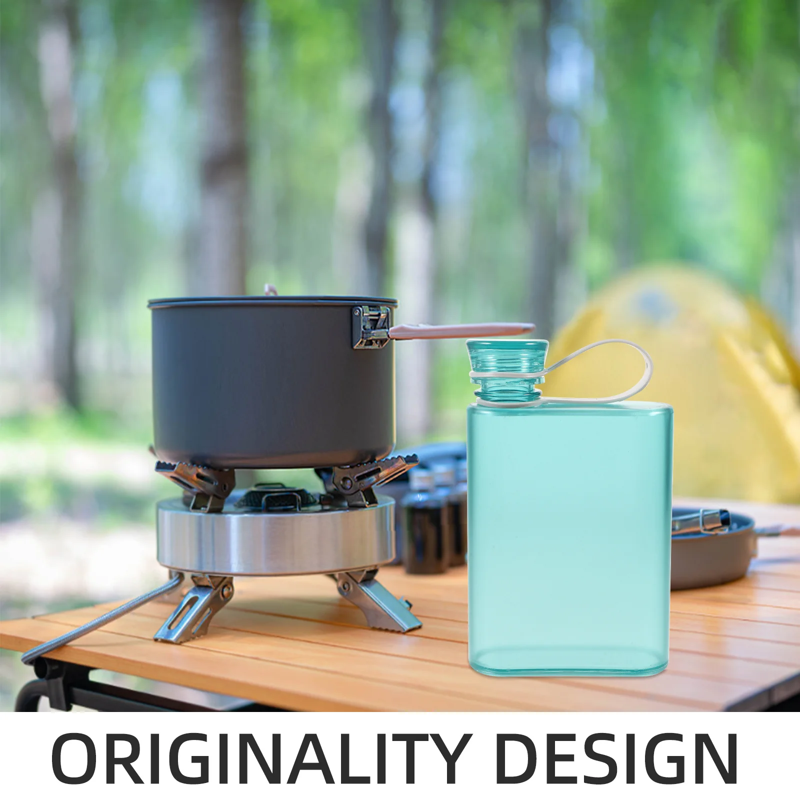 Flat Water Bottle Reusable Transparent Sports Kettle for Outdoor Fitness Cycling Camping Portable Lightweight Design Easy Carry
Flat Water Bottle Reusable Transparent Sports Kettle for Outdoor Fitness Cycling Camping Portable Lightweight Design Easy Carry